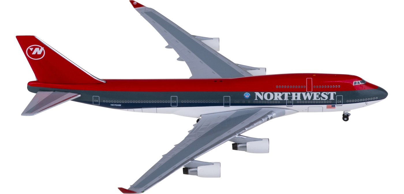 BBX41689 Northwest Airlines 西北航空Boeing 747-400 N676NW