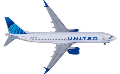 NGmodels 1:400 United Airlines Boeing 737 MAX 8 N27255