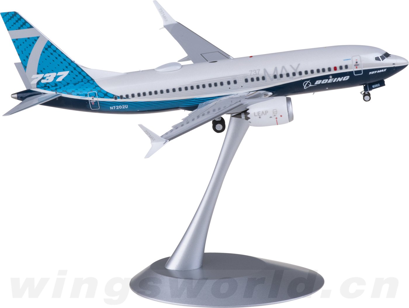 体内模型 NG91002 Boeing 737 MAX 7 N7202U NGmodels 1:200 -飞机模型世界