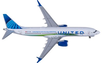 NGmodels 1:400 United Airlines Boeing 737 MAX 8 N77259