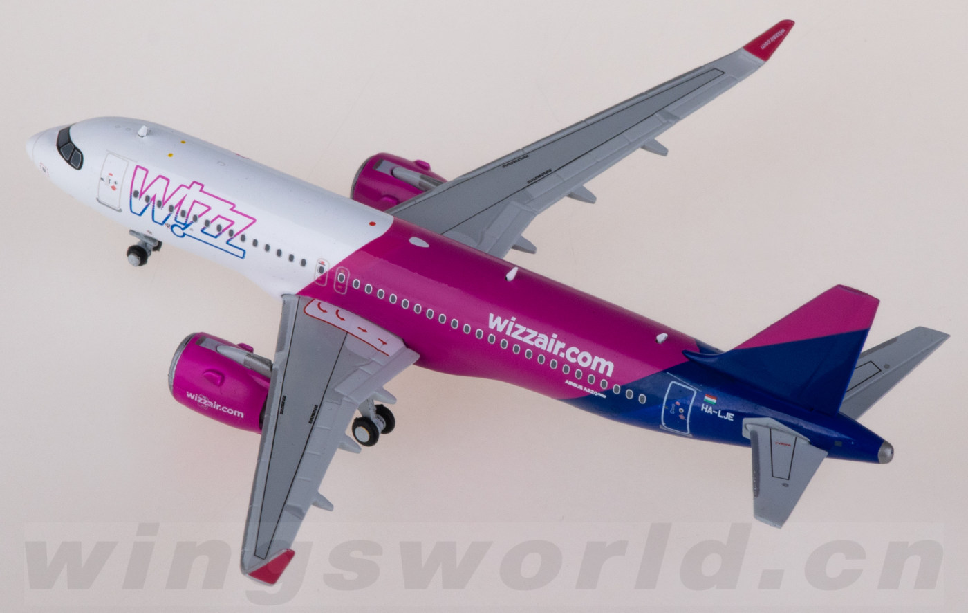 LH4194 Wizz Air 维兹航空Airbus A320neo HA-LJE JC Wings 1:400 -飞机