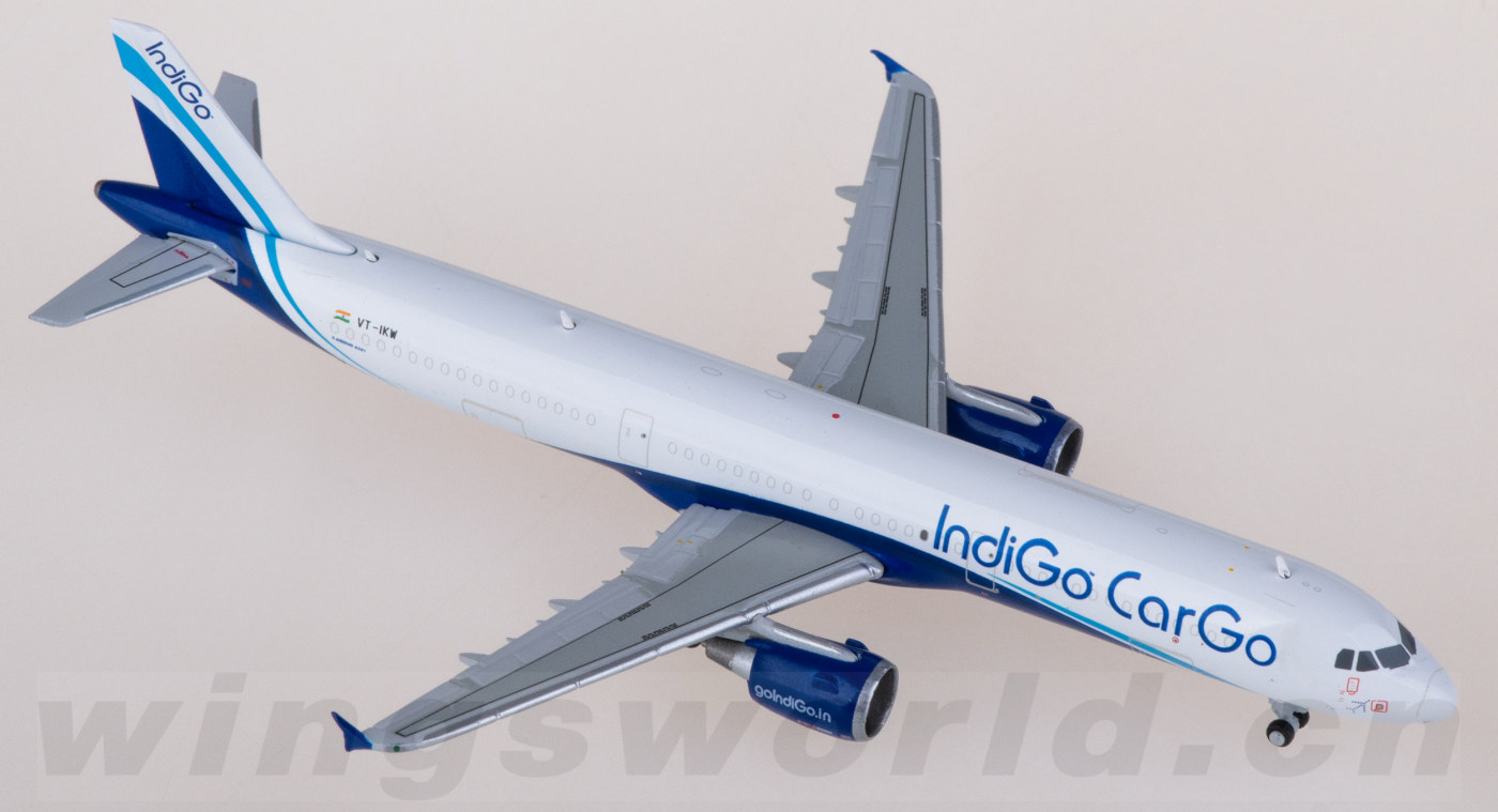 インディゴカーゴ A321P2F VT-IKX 1/400 Jcwings インディゴカーゴ A321P2F VT-IKX 1/400 XX40173