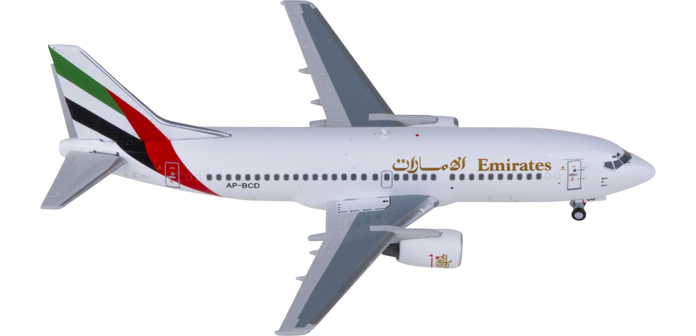 SC003 Emirates 阿联酋航空Boeing 737-300 AP-BCD C Model 1:400 -飞机模型世界