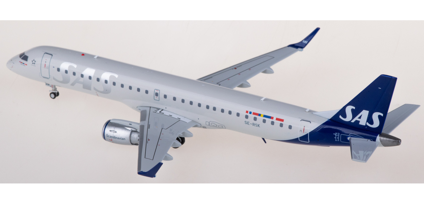 Embraer 190、A320、3点セット XX20273 SAS Embraer ERJ-190-200LR SE-RSK JC Wings 1:200 -飞机模型世界