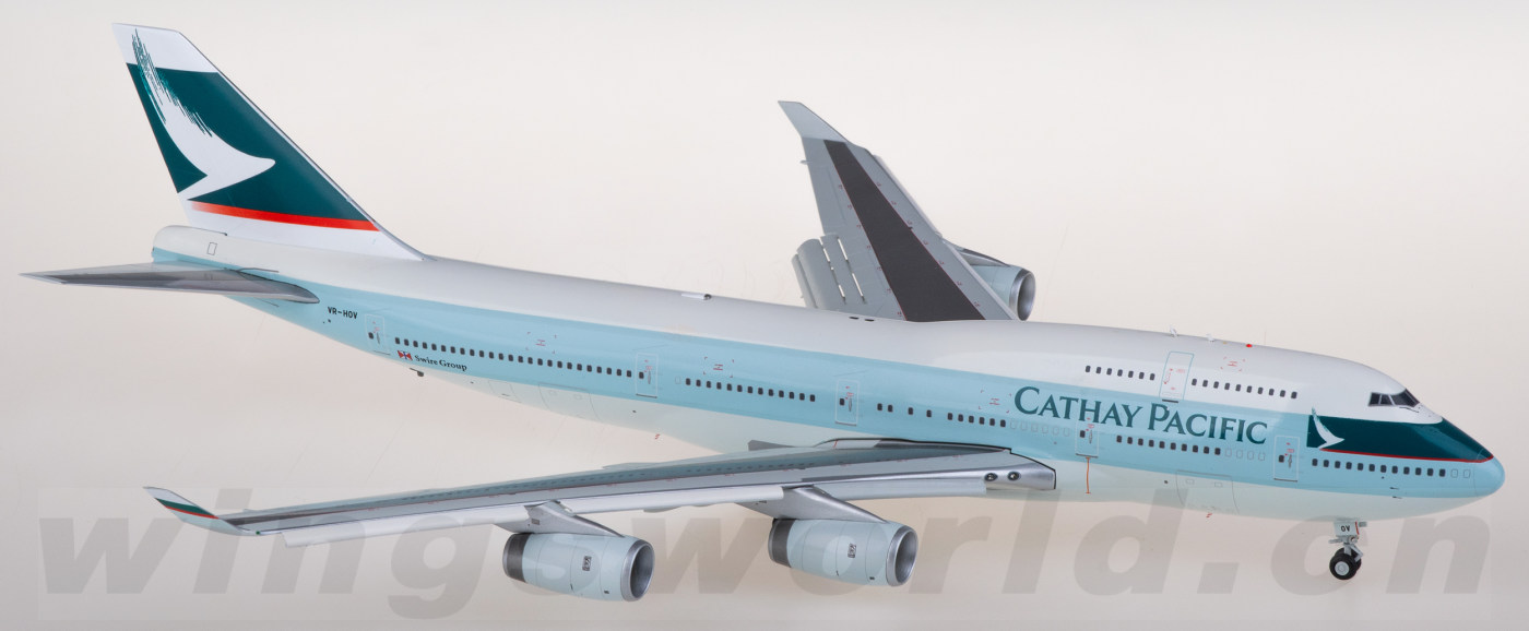 SA2017A Cathay Pacific Boeing 747-400 VR-HOV Flaps Down JC Wings 1