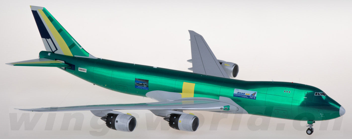 L2015 Atlas Air 阿特拉斯航空Boeing 747-8F N863GT SQ Wings 1