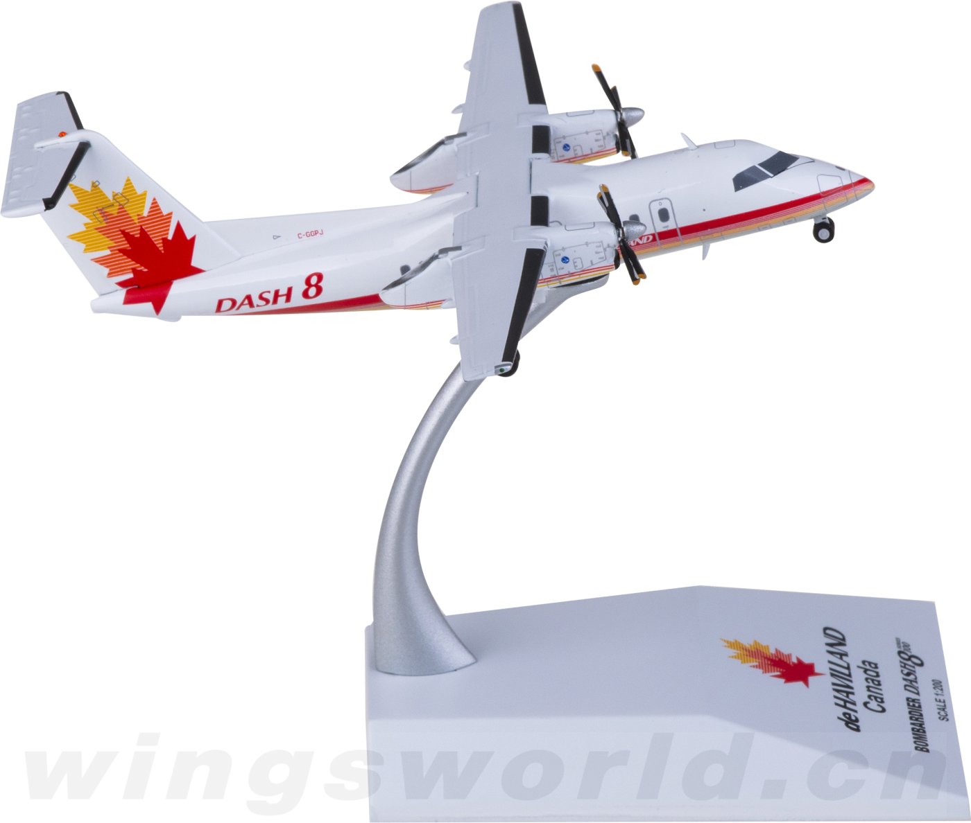LH2367 De Havilland Canada Dash 8-Q100 C-GGPJ JC Wings 1:200