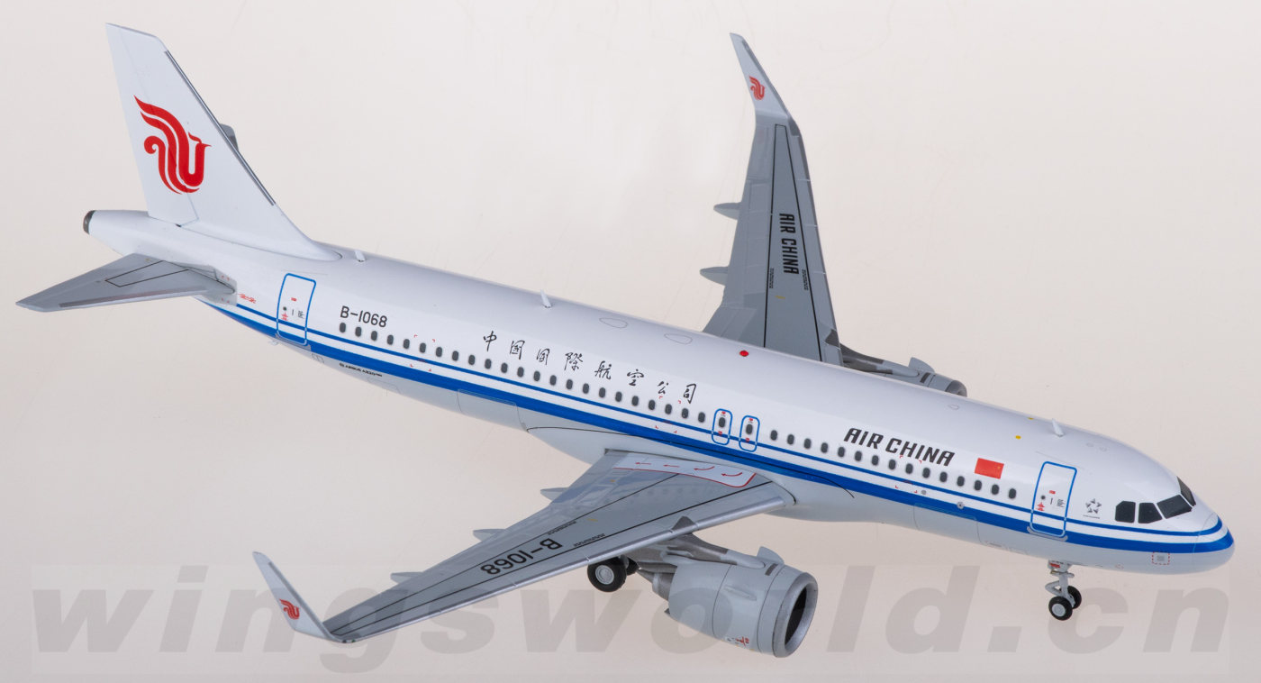 XX2077 Air China 中国国际航空Airbus A320neo B-1068 JC Wings 1:200