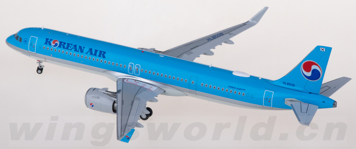XX20308 Korean Air 大韩航空Airbus A321neo HL8509 JC Wings 1:200