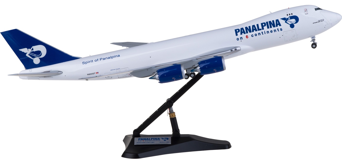 XX2710 Panalpina 泛亚班拿Boeing 747-8F N850GT 货机JC Wings 1:200