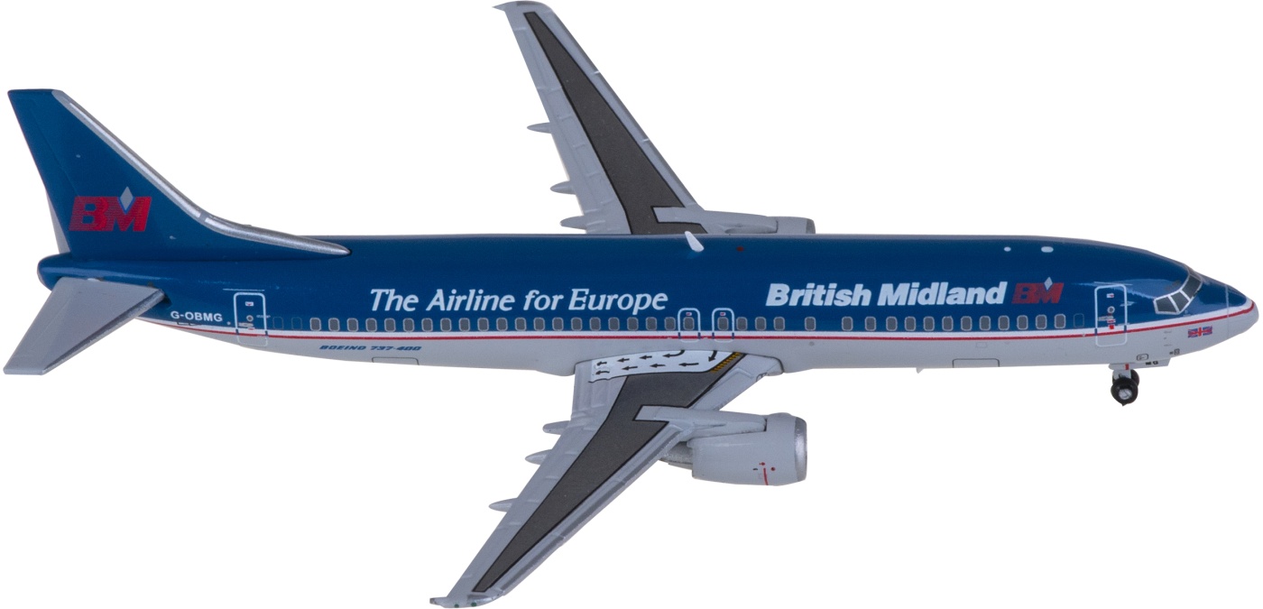 XX40060 BMI 英伦航空Boeing 737-400 G-OBMG JC Wings 1:400