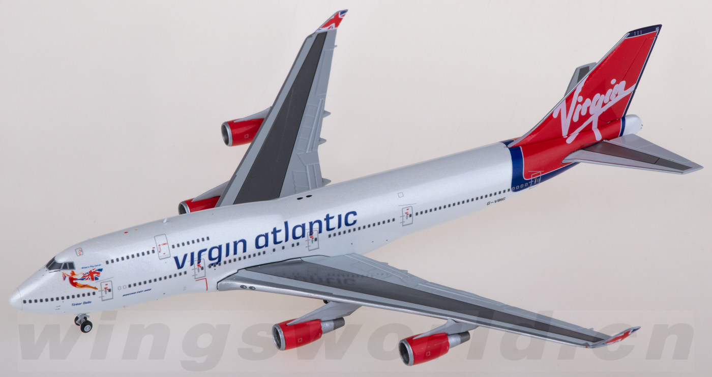 XX40224 Virgin Atlantic Boeing 747-400 G-VBIG JC Wings 1:400 -飞机