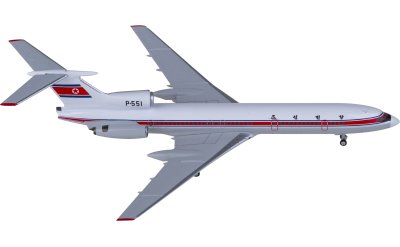 NGmodels 1:400 Air Koryo 朝鲜高丽航空 Tupolev TU-154B P-551