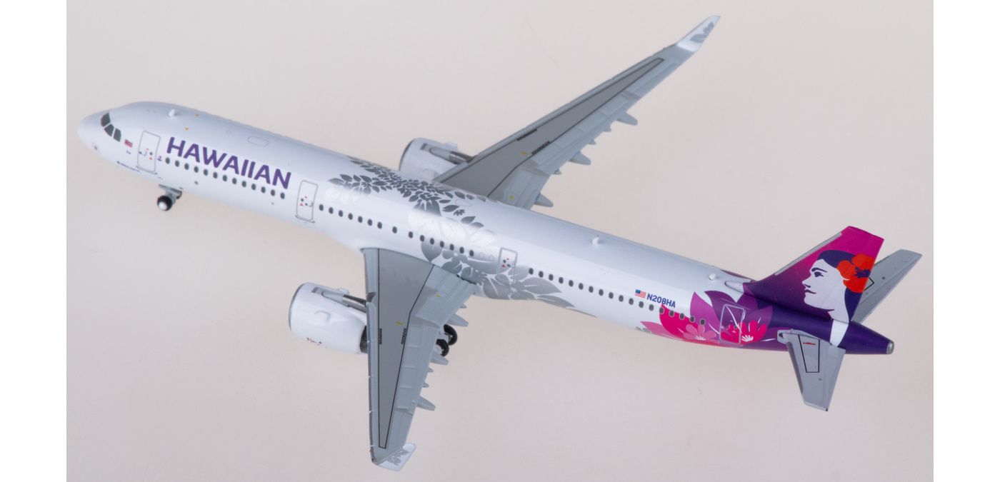 ジェミニジェッツ 1/400 エアバス A321neoハワイアン航空N208HA GeminiJets A321neo ハワイアン航空 N208HA 1/400 [GJHAL2302]