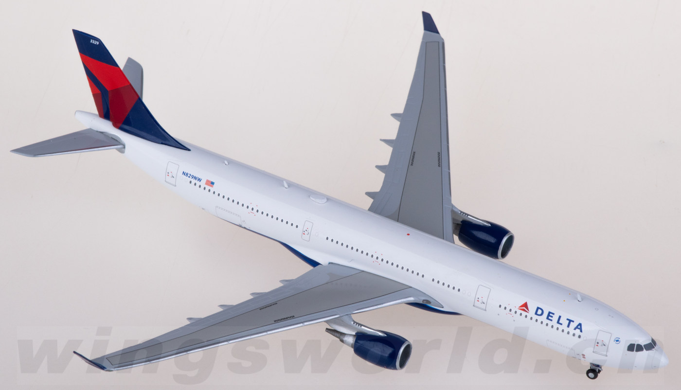 GJDAL2106 Delta Air Lines 达美航空Airbus A330-300 N829NW