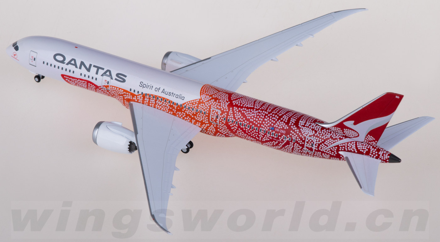 QFA020 Qantas Boeing 787-9 Dreamliner VH-ZND NGmodels 1:400 -飞机