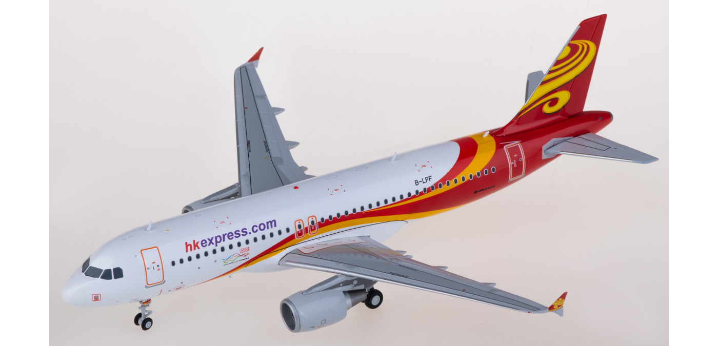 香港航空 A320 1/200 箱に少し傷あり LH2220 HK Express 香港快运航空Airbus A320 B-LPF JC Wings 1