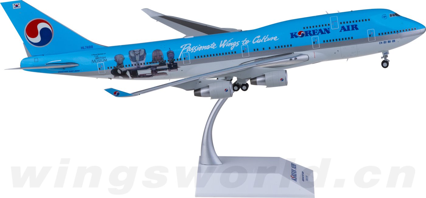 XX20184 Korean Air 大韩航空Boeing 747-400 HL7488 JC Wings 1