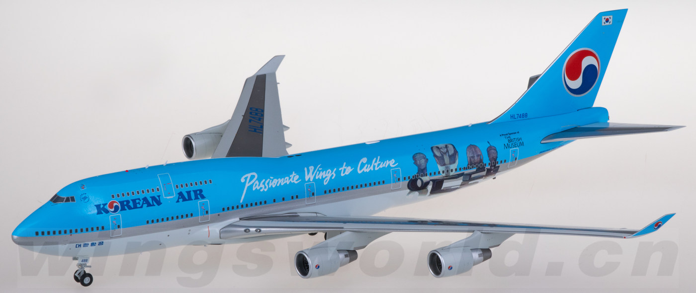 JC Wings 1:200 大韓航空 B747-400 HL7488 1:200 JC Wings Korean Air 
