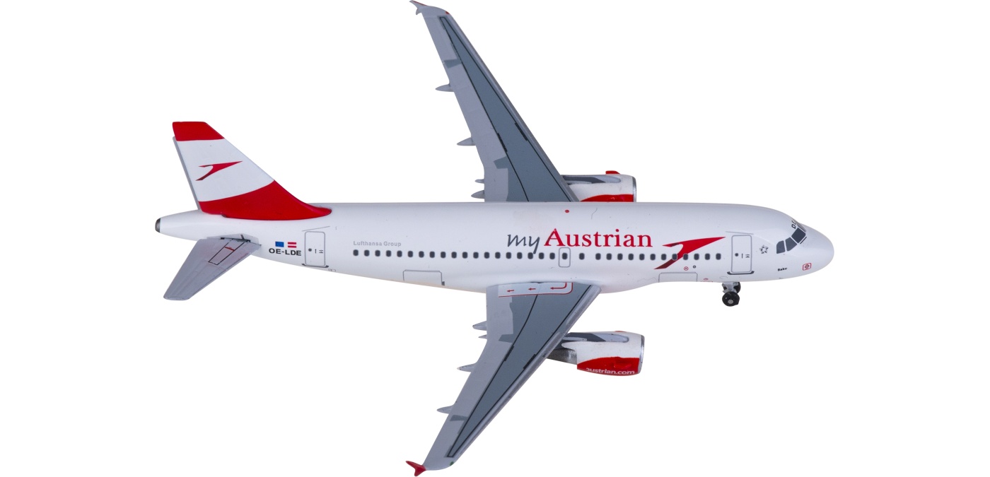 AC411344 Austrian Airlines Airbus A319 OE-LDE AeroClassics 1:400