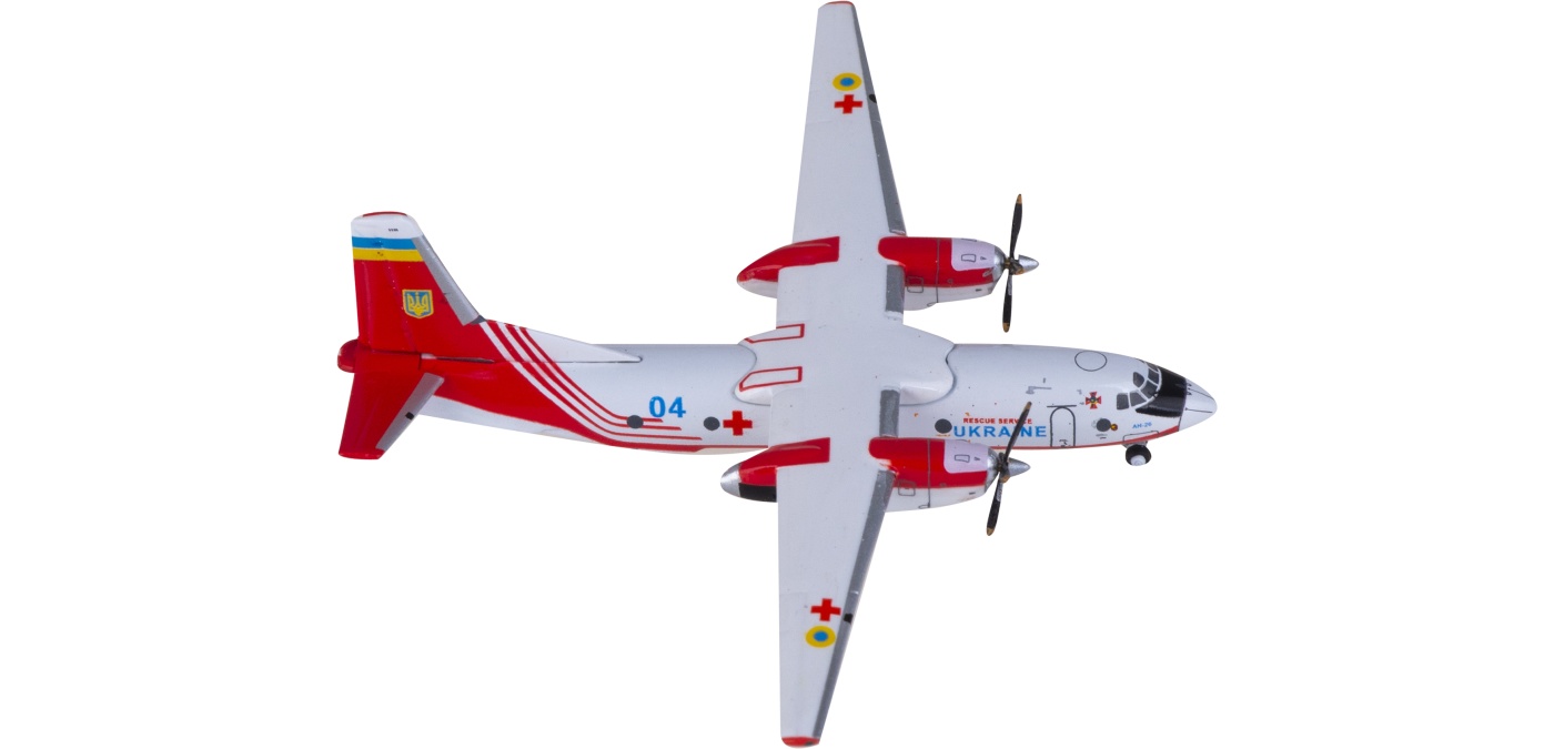 JC Wings 1:400 ウクライナ空軍 AN-26 救難機 お取り寄せ商品】1/400 アントノフAN-26 ウクライナ空軍「Rescue