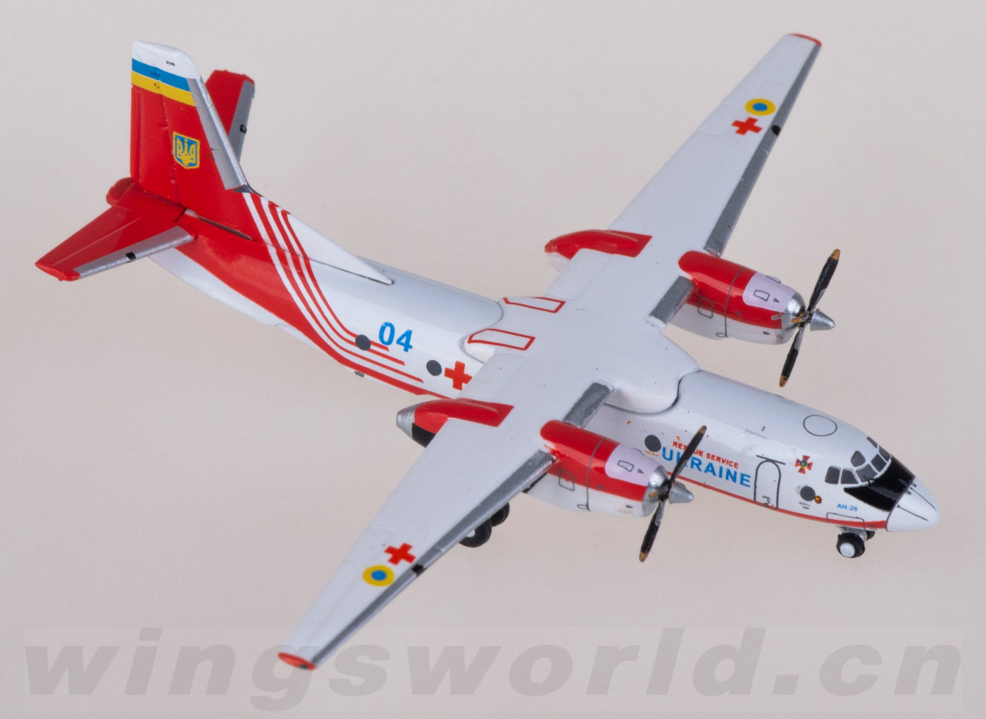JC Wings 1:400 ウクライナ空軍 AN-26 救難機 ScaleModelStore.com :: JC Wings 1:400 - LH4327 - Ukraine Air