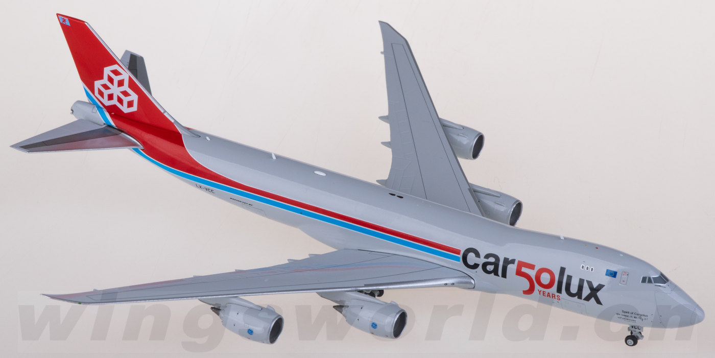 XX40156 Cargolux 卢森堡货运航空Boeing 747-8F LX-VCC JC Wings 1:400