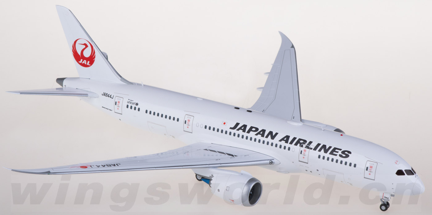【新品・即納】JAL JA844JA 1/200 SQ Wings SQ Wings 1:200 Japan Airlines JAL Boeing 787-8 Diecast