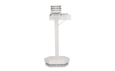 Herpa 1:200 Airport Tower - Cardboard construction kit