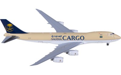 JC Wings 1:400 Saudia 沙特阿拉伯航空 Boeing 747-8F HZ-A13 开门货机