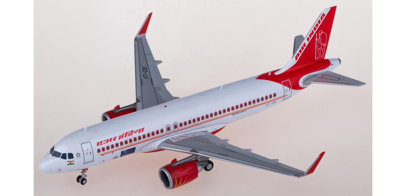 LH2410 Air India 印度航空Airbus A320neo VT-CIO JC Wings 1:200