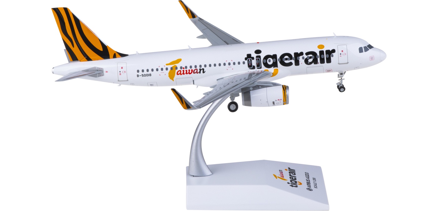 XX20275 Tigerair 欣丰虎航Airbus A320 B-50018 JC Wings 1:200 XX20275 Tigerair 欣丰虎航Airbus A320 B-50018 JC Wings 1:200