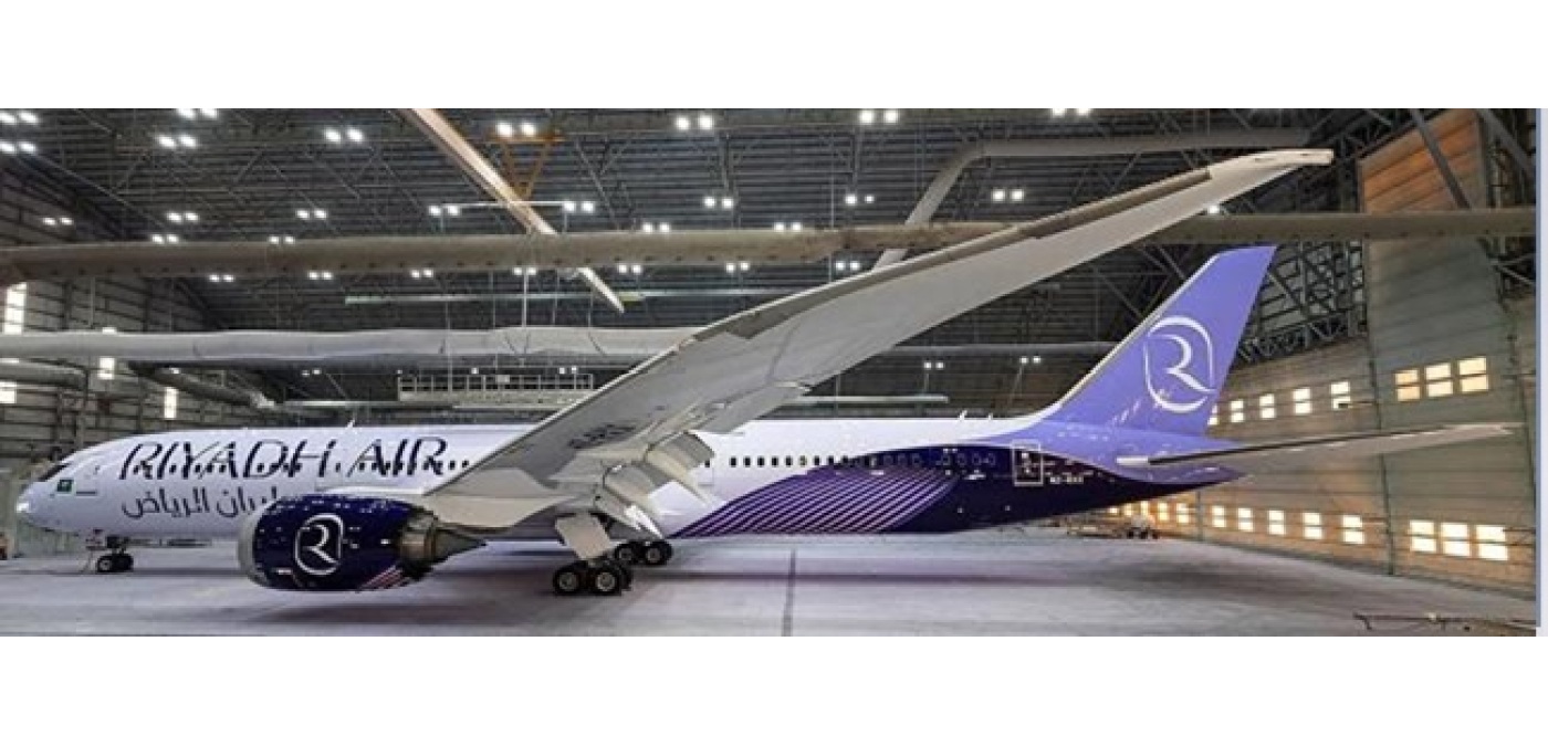 XX40647A Riyadh Air 利雅得航空Boeing 787-9 Dreamliner HZ-RXX 襟翼