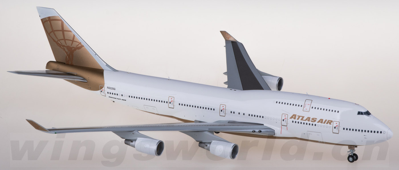 アトラス航空 747-400 N322SG 1/200 JC Wings Atlas Air Boeing 747-400 