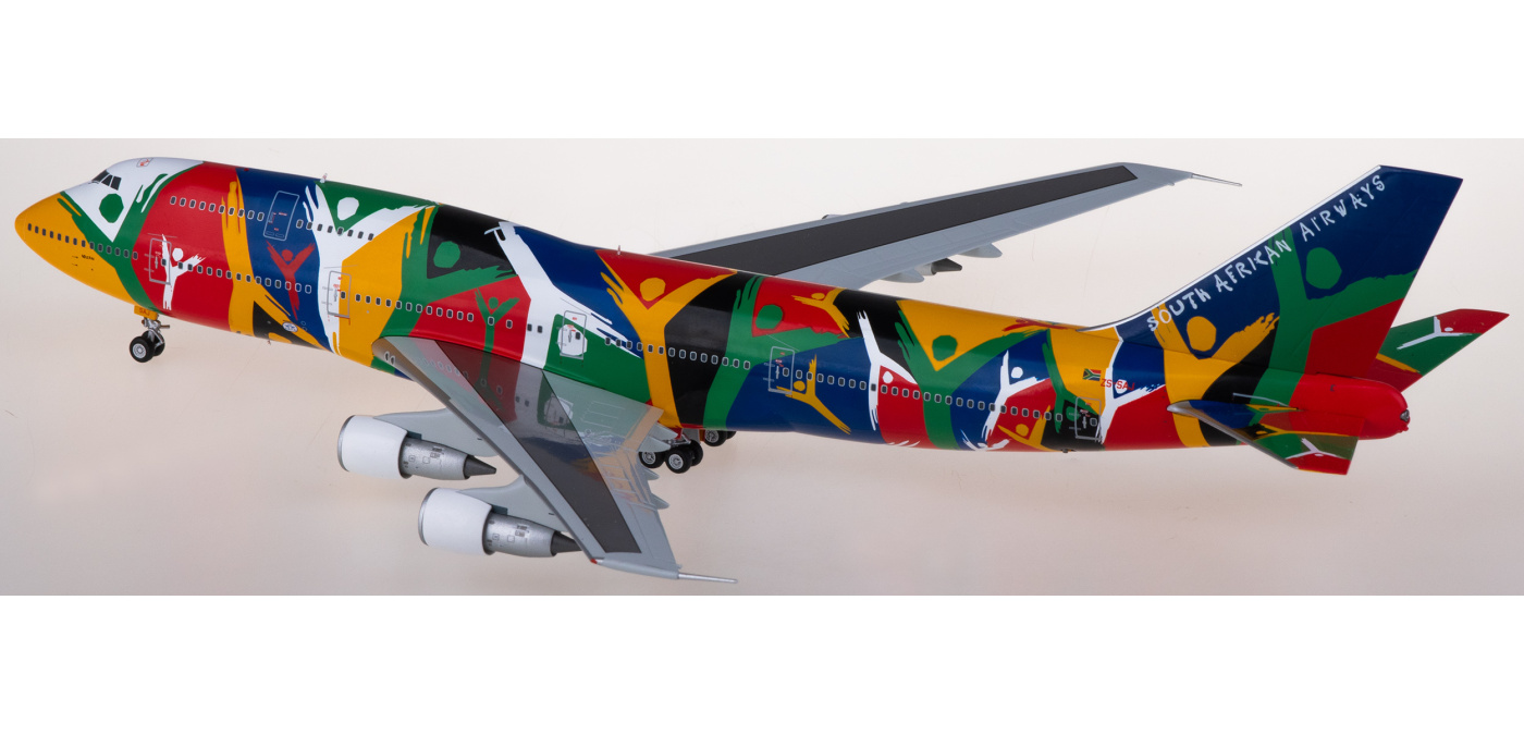 SQ Wings 1:200 南アフリカ航空 B747-300 ZS-SAJ SQ Wings 1:200 South African Airways Boeing B747-300 Diecast