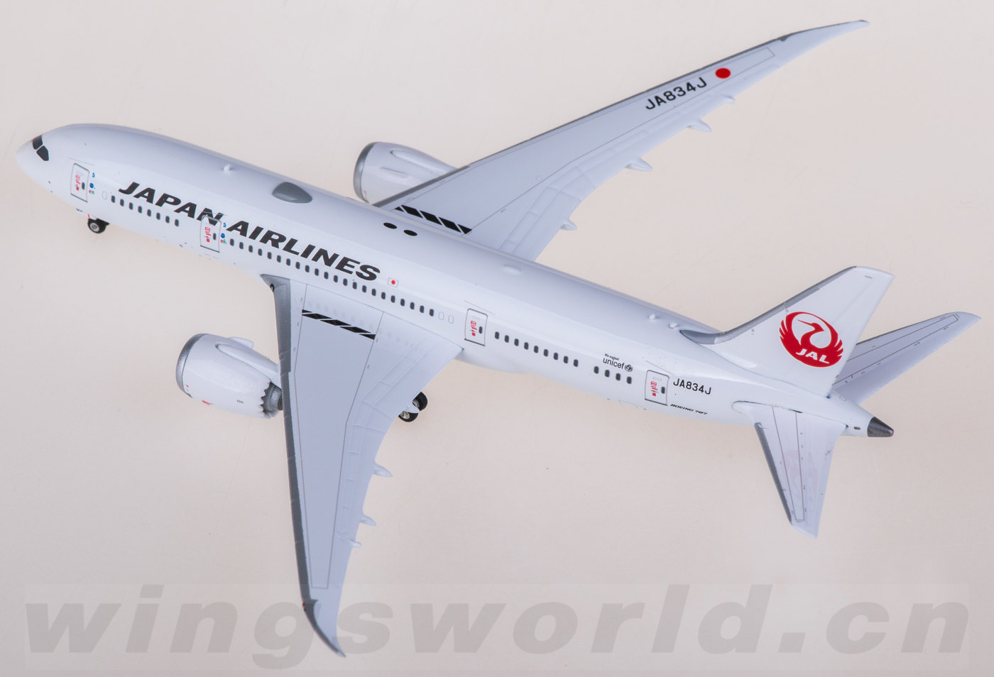 JAL 日本航空 787-8 JA834J ph 1:400 - メルカリ
