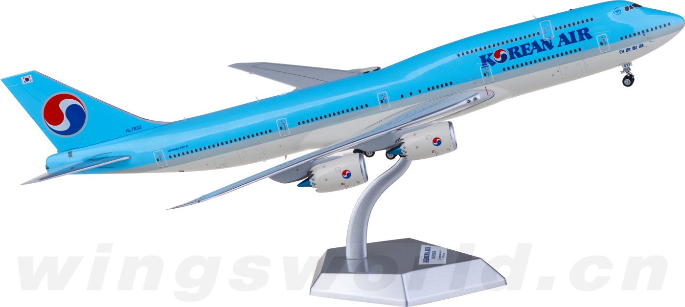 SQ Wings 1:200 大韓航空 ボーイング 747-8 HL7633 SQ Wings 1:200 Korean Air Boeing B747-8 Diecast Aircraft JET