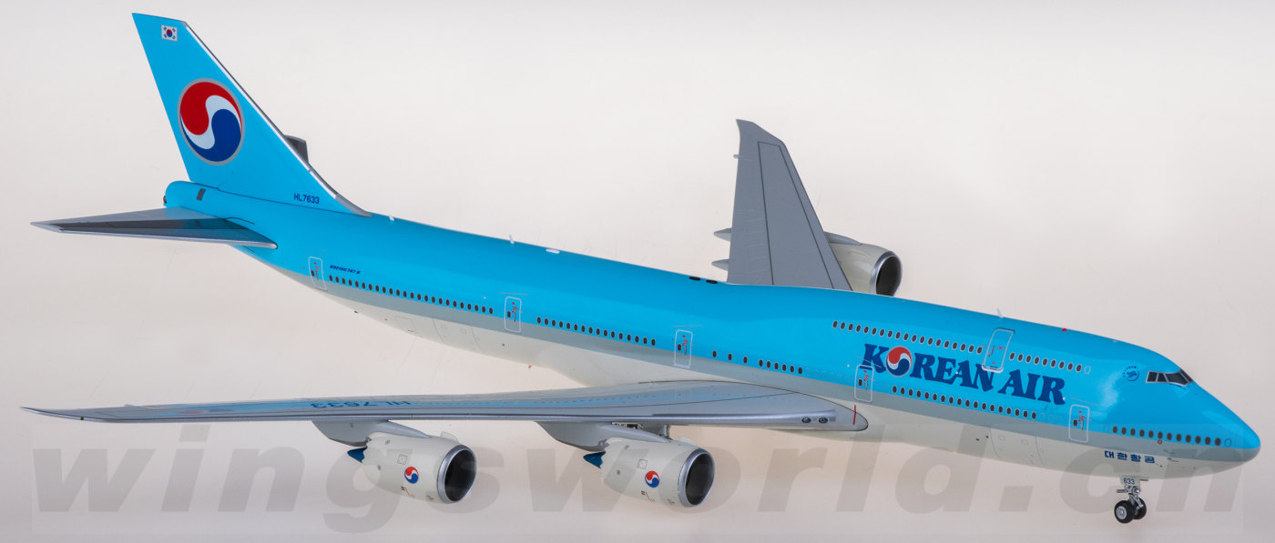 L2053 Korean Air 大韩航空Boeing 747-8 HL7633 SQ Wings 1:200