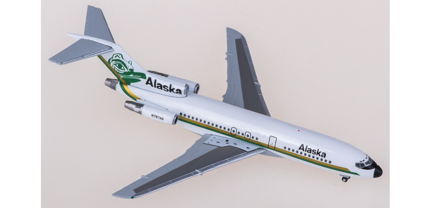 537292 Alaska Airlines Boeing 727-100 N797AS Herpa 1:500 -飞机模型世界