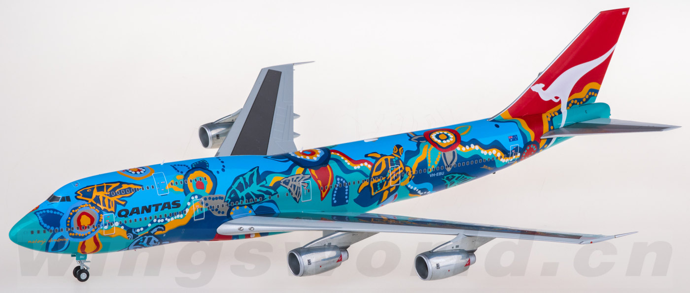 XX20374 Qantas 澳洲航空 Boeing 747-300 VH-EBU JC Wings 1:200 -飞机