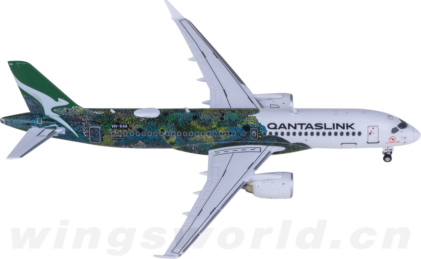 GJQFA2275 Qantas 澳洲航空Airbus A220-300 VH-X4A Geminijets 1