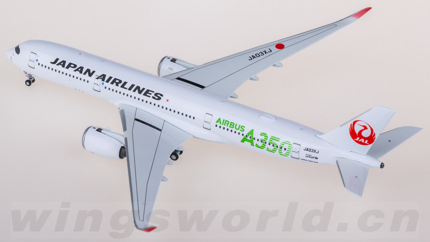 NG JAL 日本航空 A350-900 AIRBUS JA03XJ 1/400 Phoenix JAL Japan Airlines Airbus A350-900 'Green' JA03XJ 1