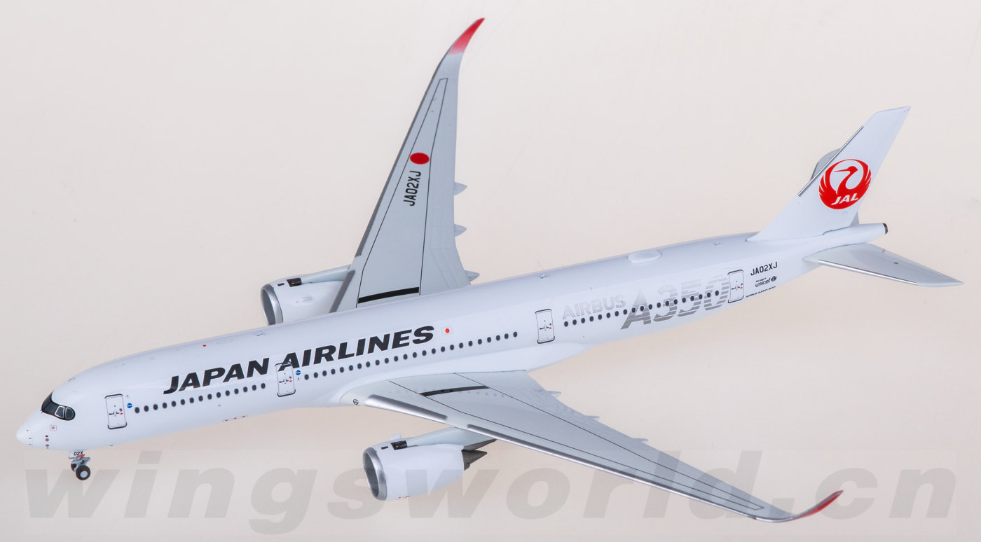 NGモデル　JAL Airbus A350-900　JA10XJ 1/400 1:400 NG Models Japan Airlines (JAL) Airbus A350-900 JA10XJ