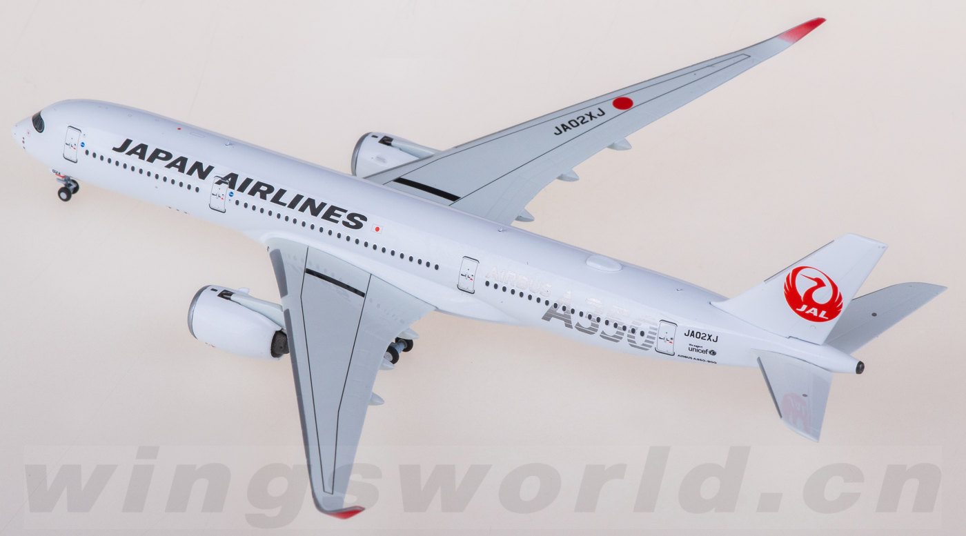 1/400 日本航空 JAL A350-900 JA02XJ NG Model Japan Airlines (JAL) A350-900 silver 