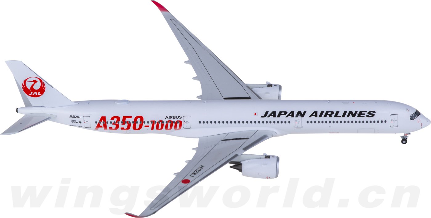 NG Model JAL A350-1000 JA02WJ 日本航空 1:400 NG Models 1:400 JAL Japan Airlines JA01WJ Airbus A350-1000