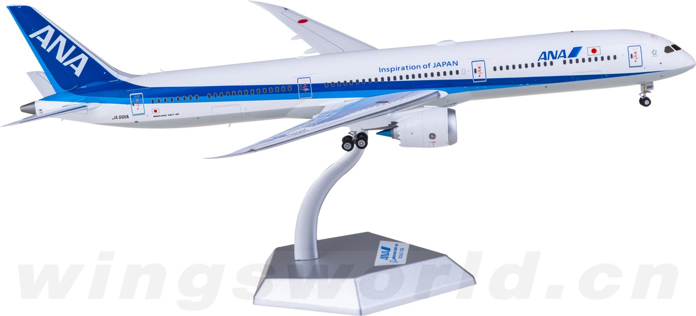 当店の記念日 ANA L2037 全日空Boeing -飞机 1:200 Wings SQ JA981A 787-10 航空機・ヘリコプター