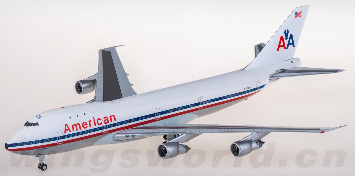 XX20292 American Airlines Boeing 747-100 N743PA JC Wings 1:200