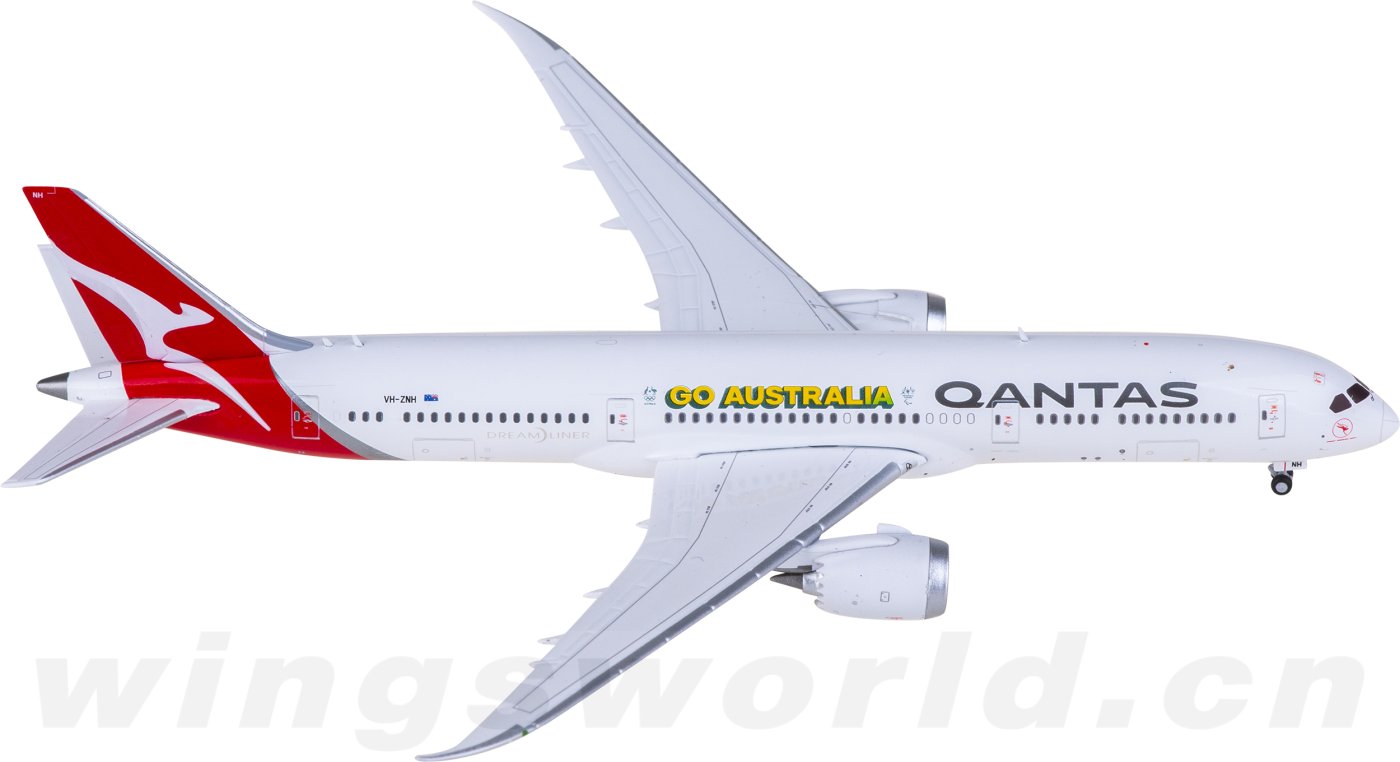 航空機・ヘリコプター JC Wings 1:200 Qantas B787-9 VH-ZNH Qantas | Boeing 787-9 | VH-ZNH | Phoenix Models
