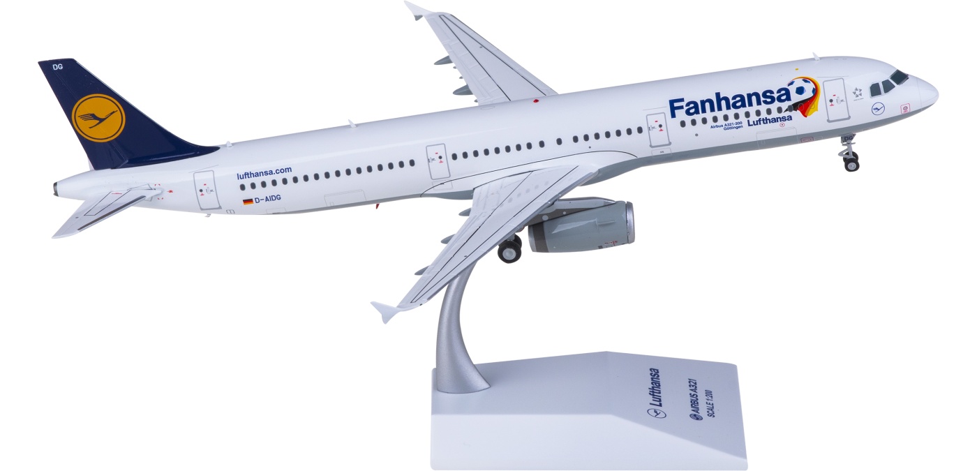 SA2033 Lufthansa Airbus A321 D-AIDG JC Wings 1:200 -飞机模型世界