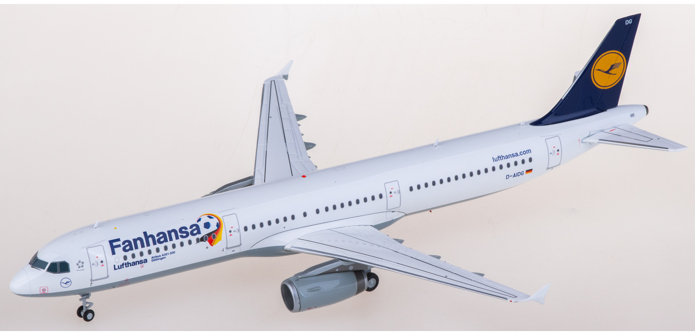 クァンシ SA2033 Lufthansa Airbus A321 D-AIDG JC Wings 1:200 -飞机模型世界